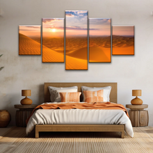 Load image into Gallery viewer, Nature Scenery - Desert Under The Golden Sunshine Canvas Wall Arts