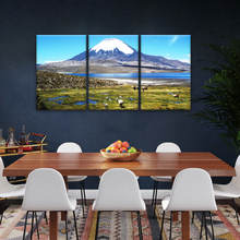 Load image into Gallery viewer, Goats On Green Grass, And Mountain Under Blue Sky Wall Art