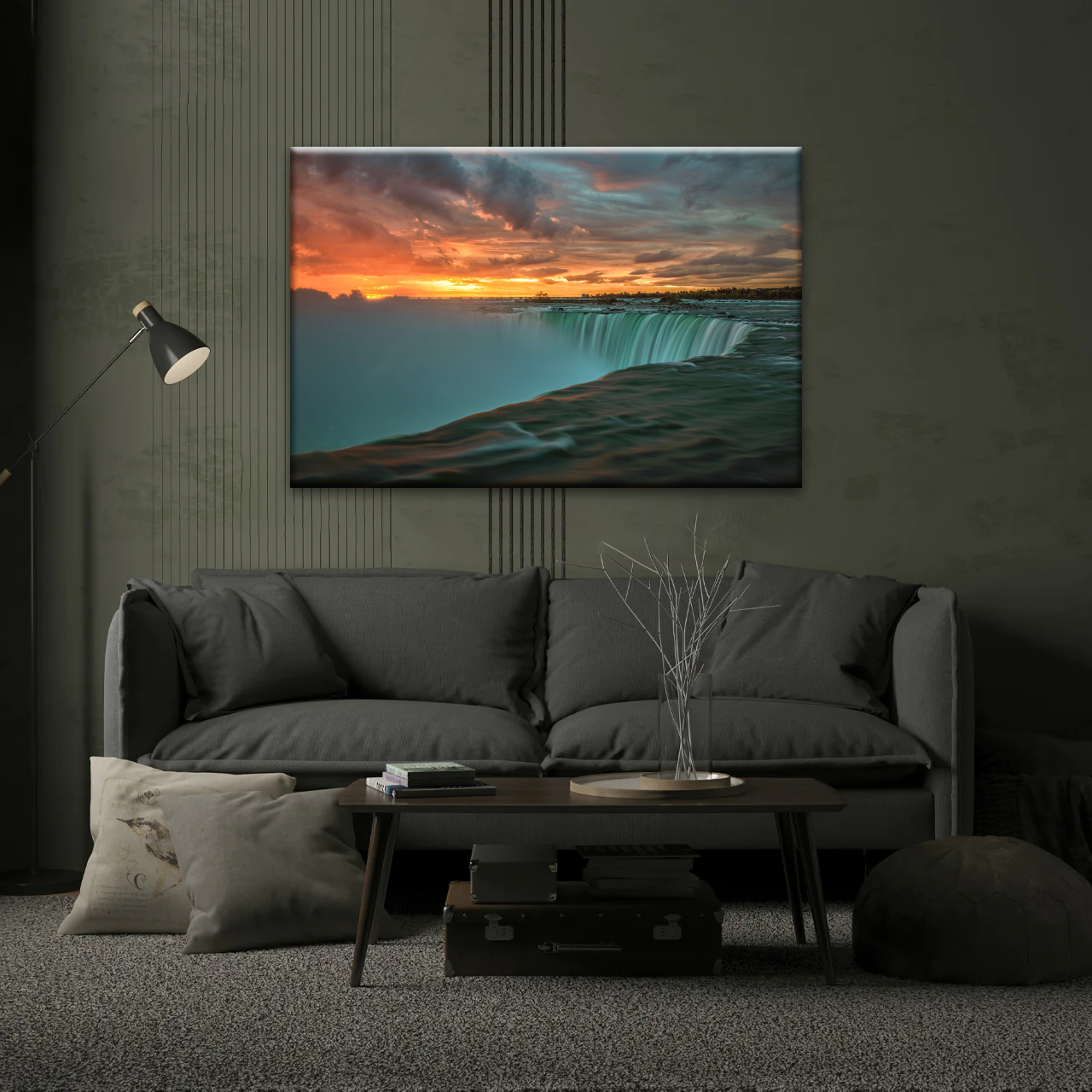 Nature Landscape Niagara Falls In Canada Canvas Prints From Photos - Personalised Canvas Art