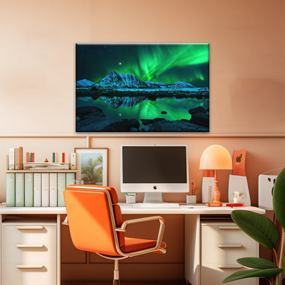 Aurora Northern Lights Canvas Prints Wall Art