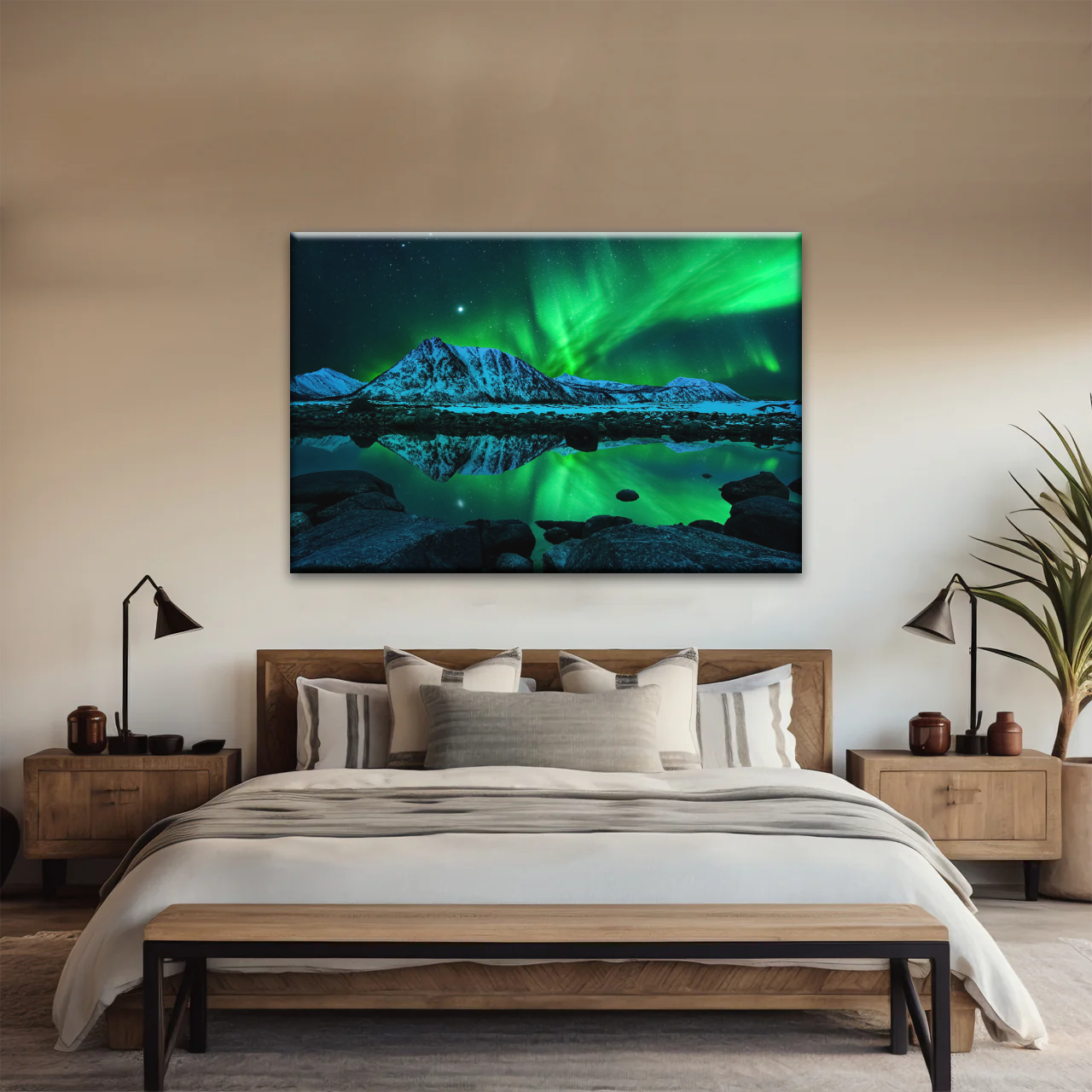 Aurora Northern Lights Canvas Prints Wall Art