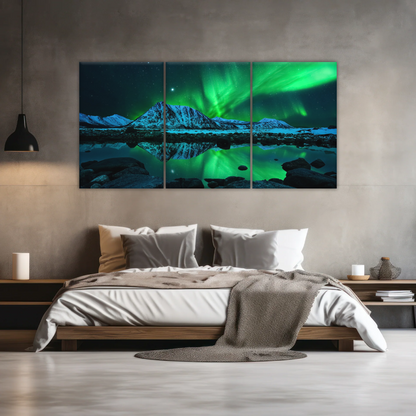 Aurora Northern Lights Canvas Prints Wall Art