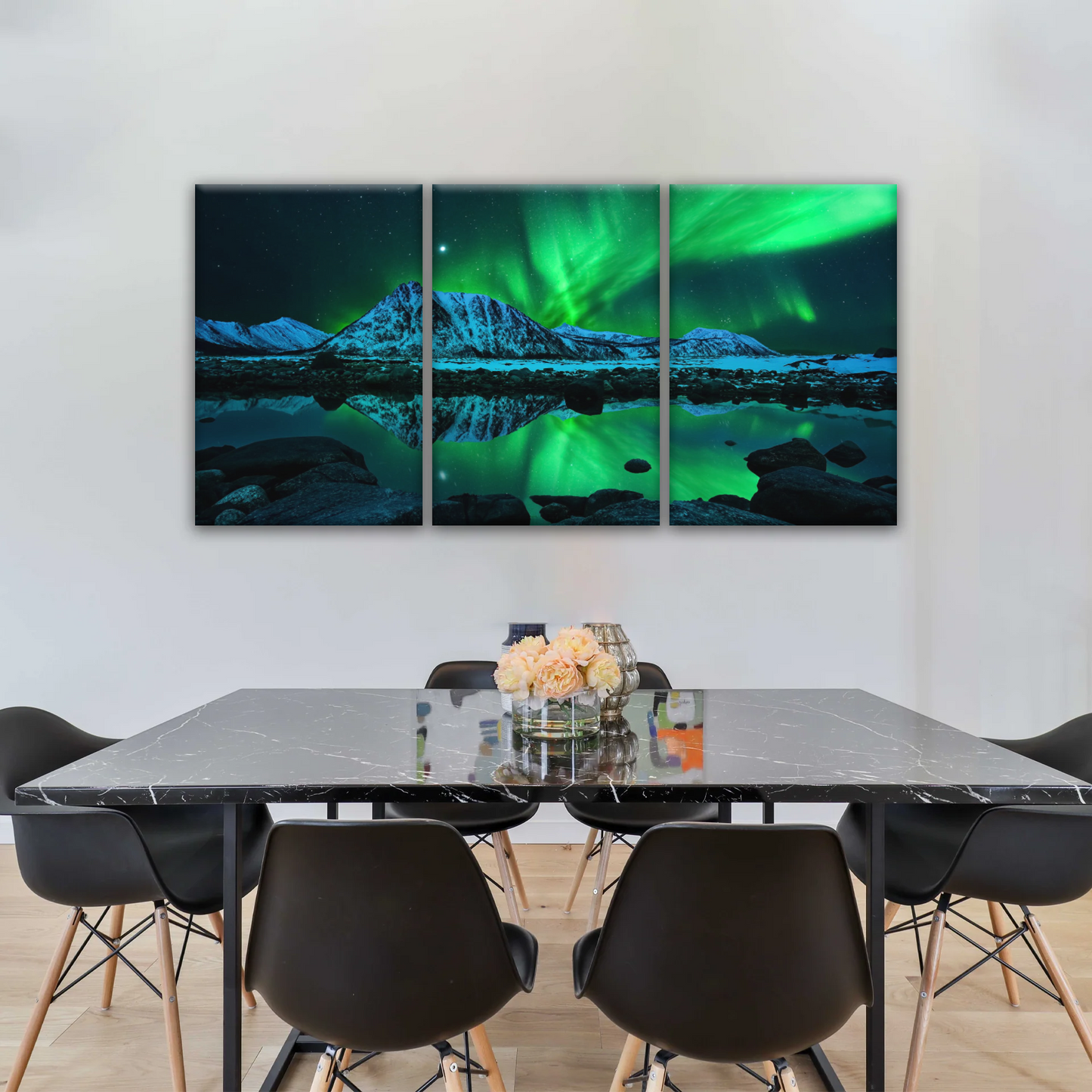 Aurora Northern Lights Canvas Prints Wall Art