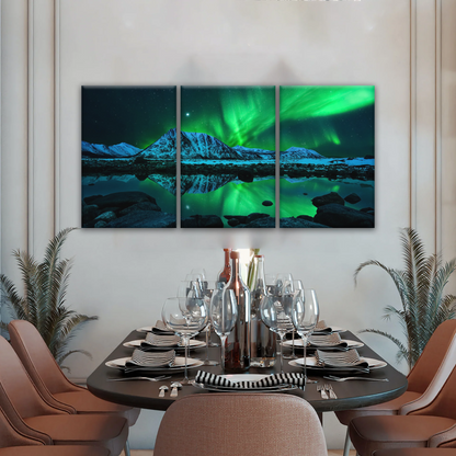 Aurora Northern Lights Canvas Prints Wall Art