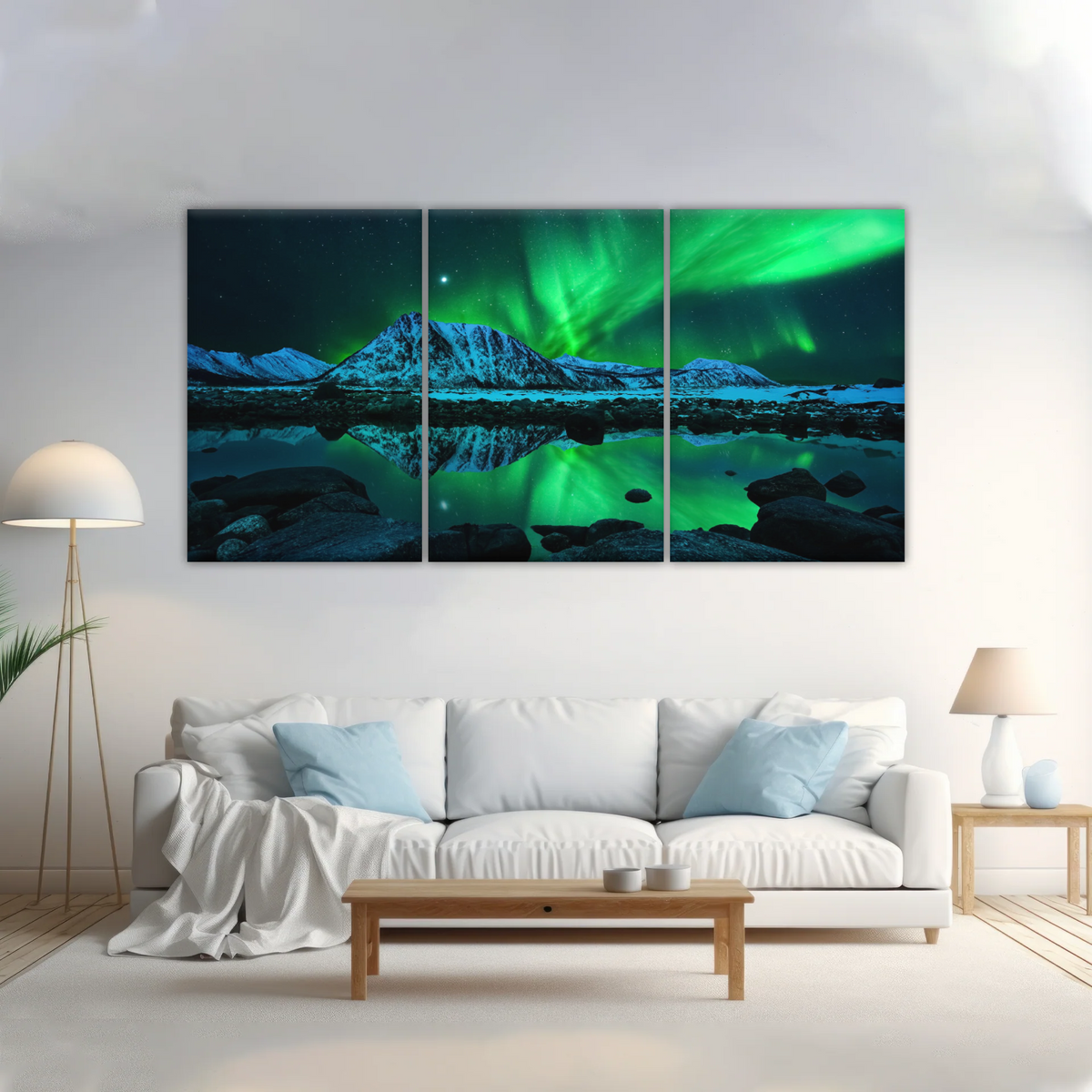 Aurora Northern Lights Canvas Prints Wall Art - Personalised Canvas Art
