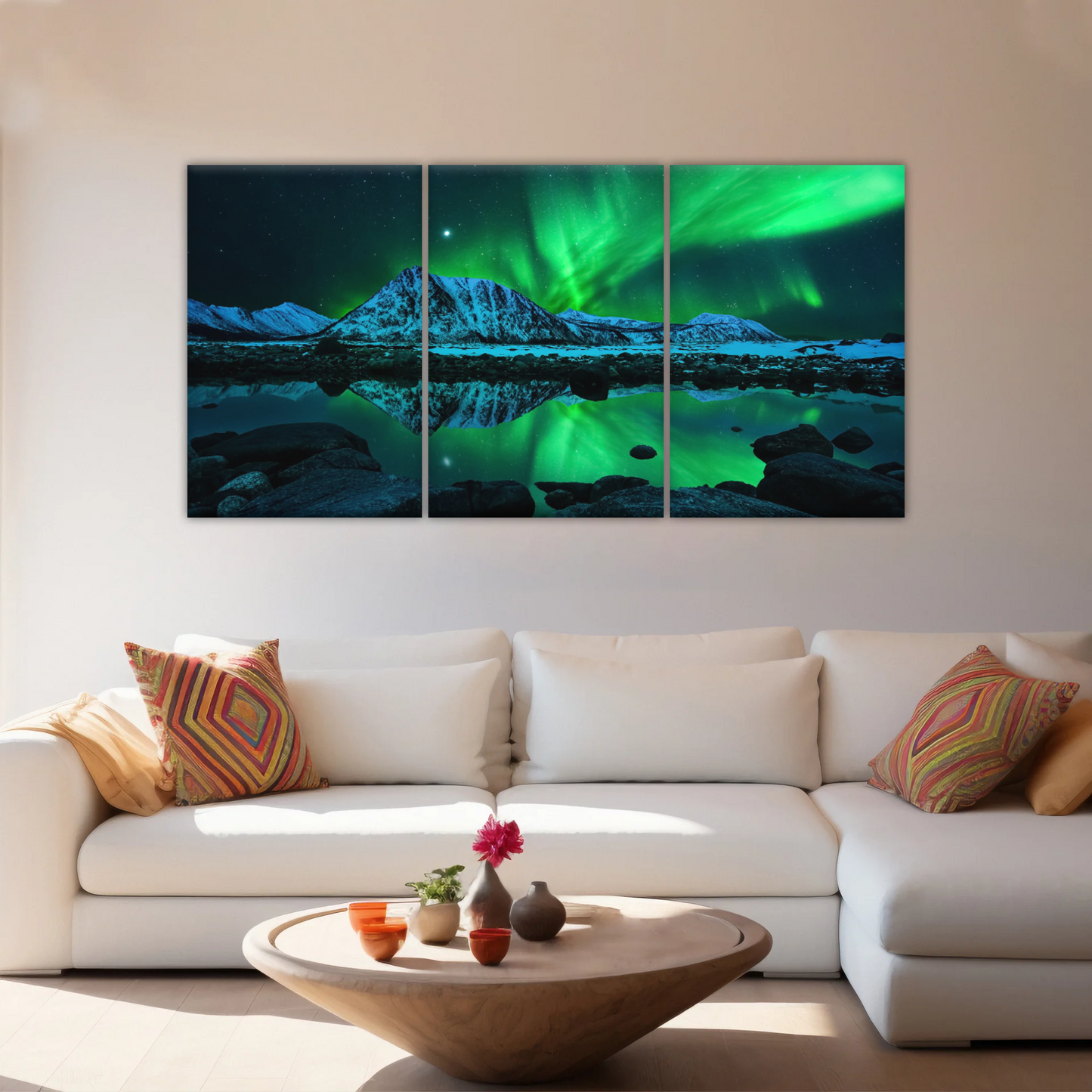 Aurora Northern Lights Canvas Prints Wall Art