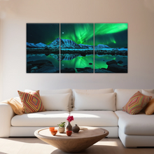 Load image into Gallery viewer, Aurora Northern Lights Canvas Prints Wall Art