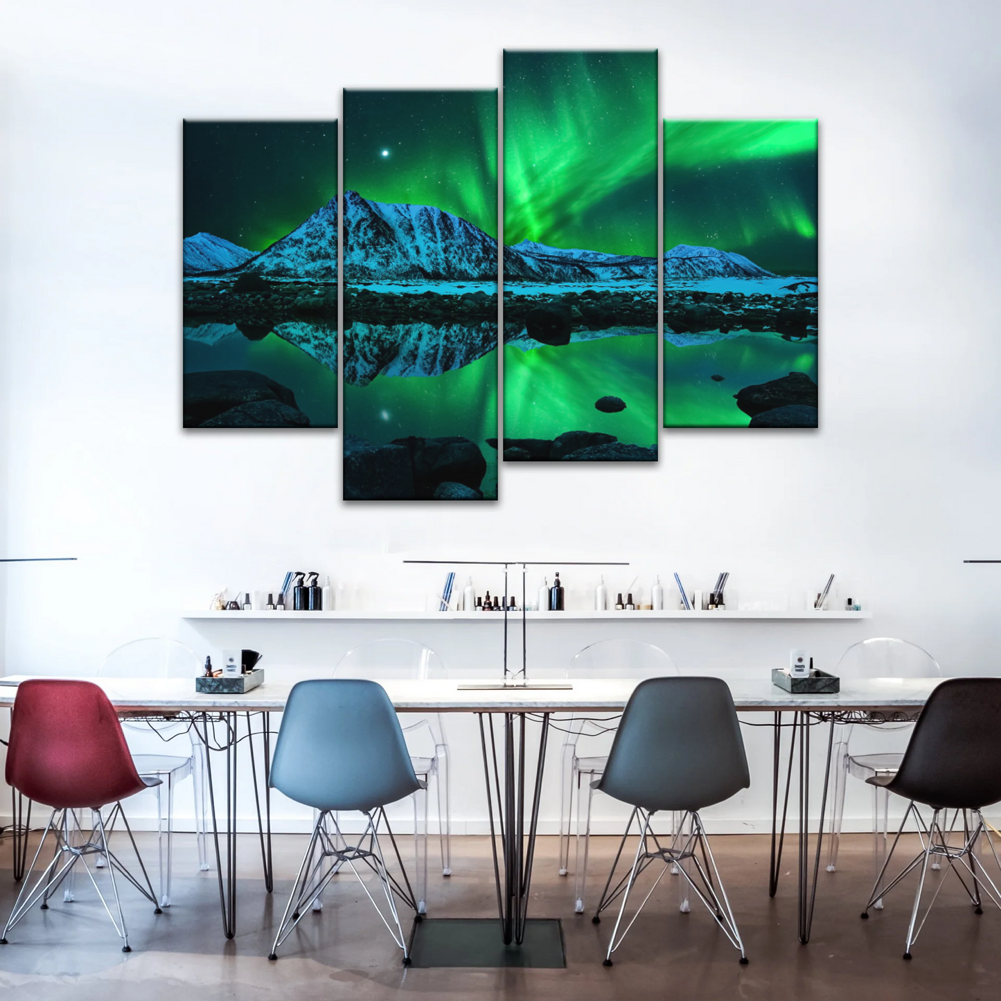 Aurora Northern Lights Canvas Prints Wall Art