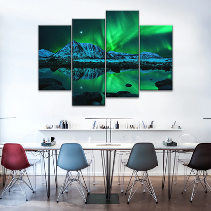 Aurora Northern Lights Canvas Prints Wall Art