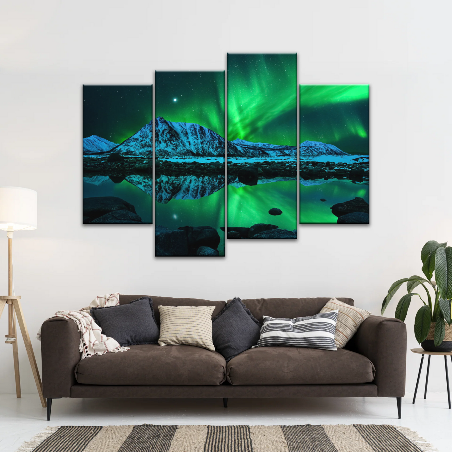 Aurora Northern Lights Canvas Prints Wall Art