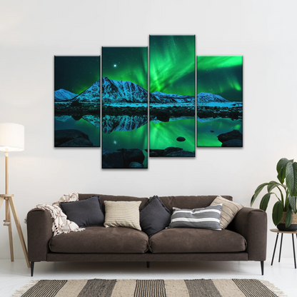 Aurora Northern Lights Canvas Prints Wall Art