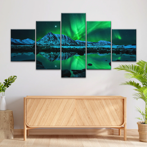 Aurora Northern Lights Canvas Prints Wall Art