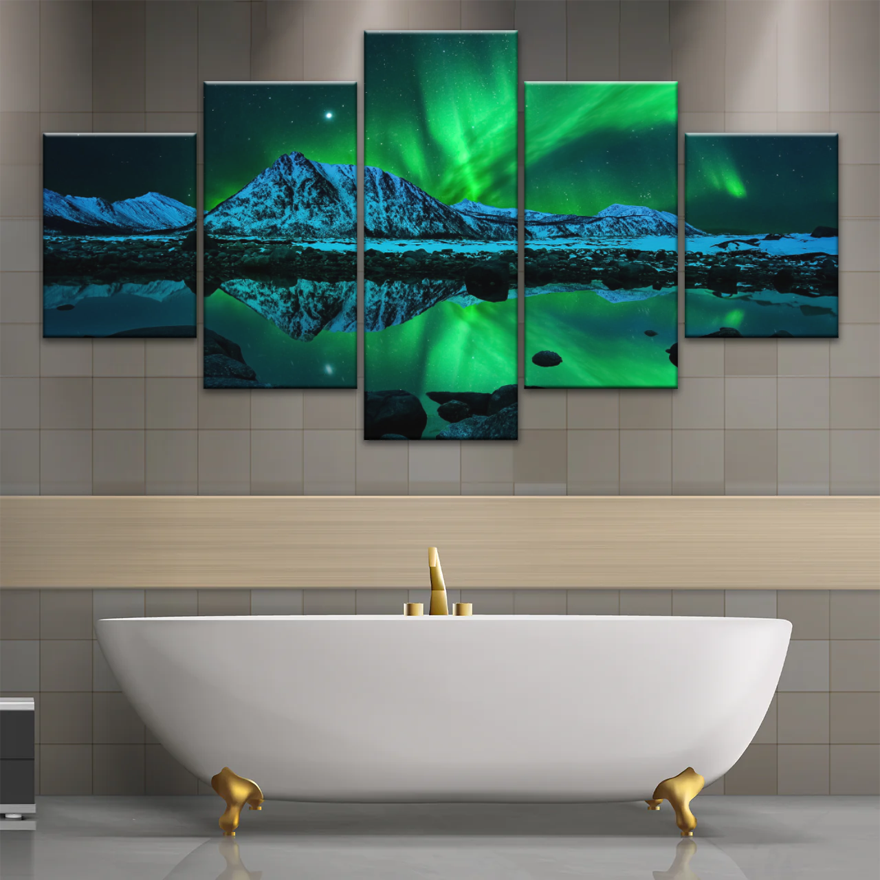 Aurora Northern Lights Canvas Prints Wall Art