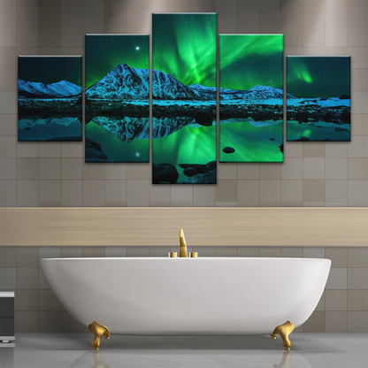 Aurora Northern Lights Canvas Prints Wall Art