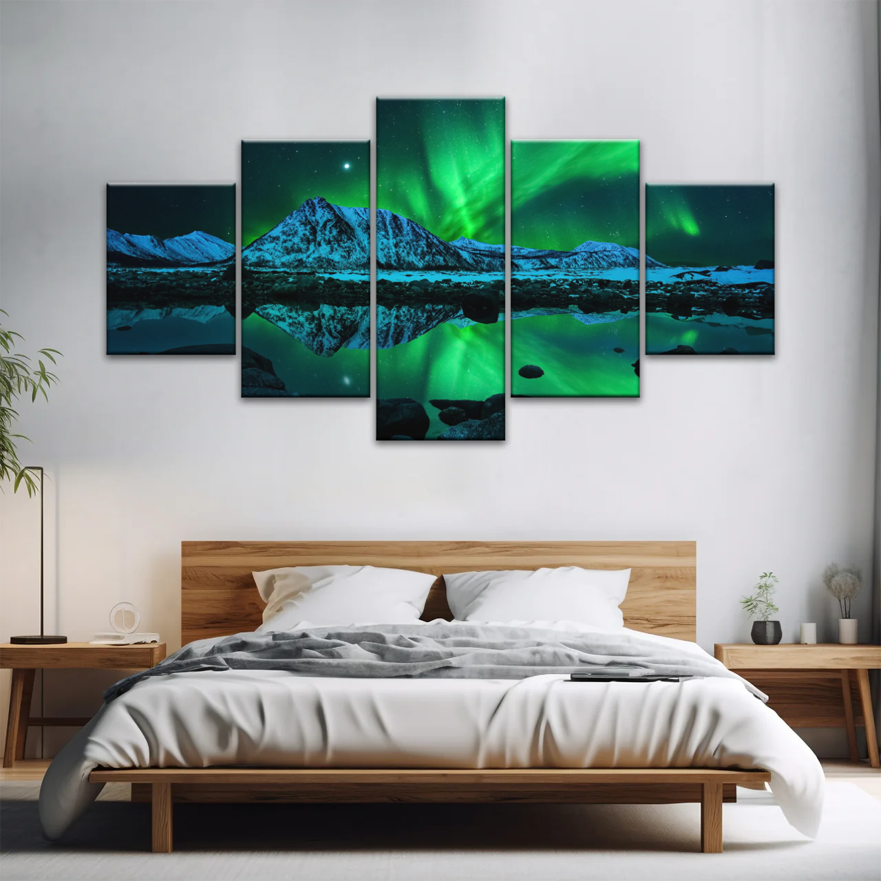Aurora Northern Lights Canvas Prints Wall Art