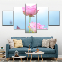 Load image into Gallery viewer, Pink And White Lotus Petaled Flowers Wall Art Framed