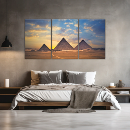 The Pyramids of Giza, Egypt Canvas Photos Prints