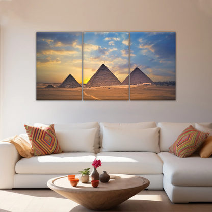 The Pyramids of Giza, Egypt Canvas Photos Prints