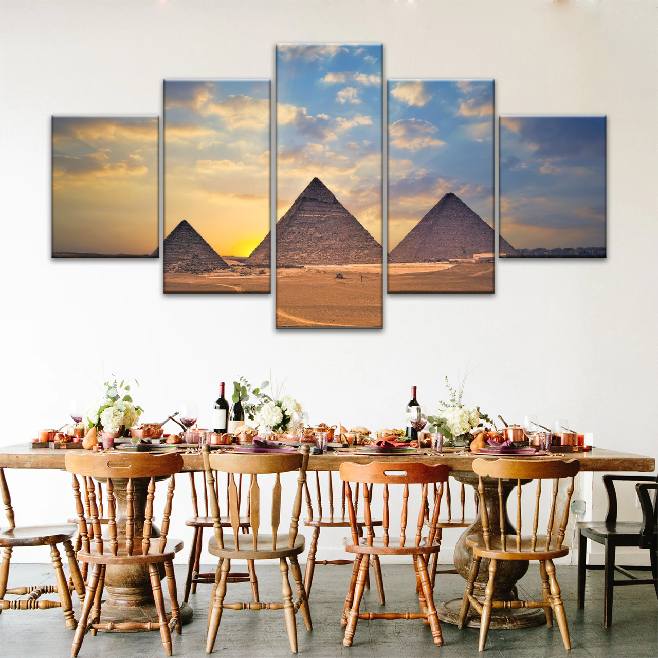 The Pyramids of Giza, Egypt Canvas Photos Prints