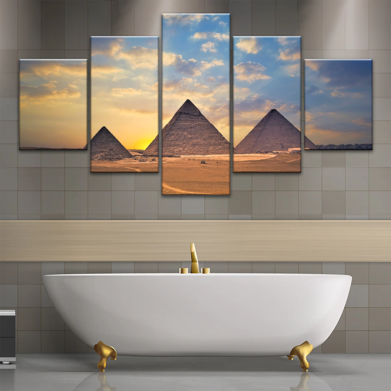 The Pyramids of Giza, Egypt Canvas Photos Prints