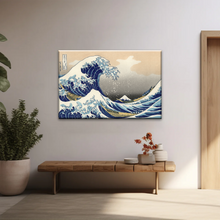 Load image into Gallery viewer, Retro style The Great Wave Off Kanagawa Canvas Prints