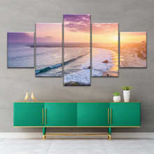 Load image into Gallery viewer, Purple Sky At Seaside Sunset Printing Canvas Photos
