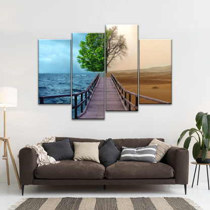 Changing Of Seasons Art Print On Canvas