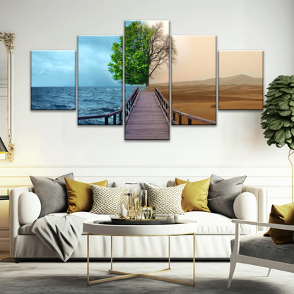 Changing Of Seasons Art Print On Canvas