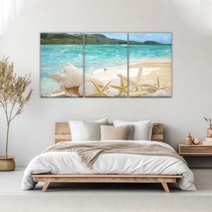 Shells On The Beach Tropical Ocean Landscape Picture Printing Canvas