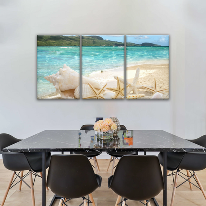 Shells On The Beach Tropical Ocean Landscape Picture Printing Canvas