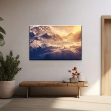 Load image into Gallery viewer, Snow Mountains Under The Golden Sunshine Wall Art Painting