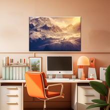 Load image into Gallery viewer, Snow Mountains Under The Golden Sunshine Wall Art Painting