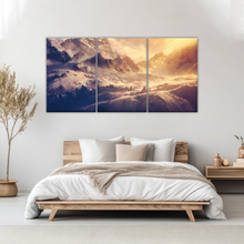 Load image into Gallery viewer, Snow Mountains Under The Golden Sunshine Wall Art Painting