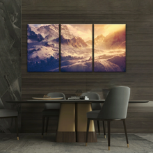 Load image into Gallery viewer, Snow Mountains Under The Golden Sunshine Wall Art Painting