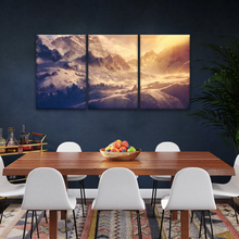 Load image into Gallery viewer, Snow Mountains Under The Golden Sunshine Wall Art Painting