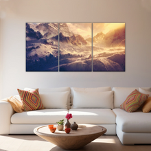 Load image into Gallery viewer, Snow Mountains Under The Golden Sunshine Wall Art Painting