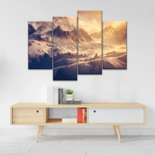 Load image into Gallery viewer, Snow Mountains Under The Golden Sunshine Wall Art Painting