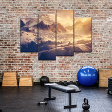 Load image into Gallery viewer, Snow Mountains Under The Golden Sunshine Wall Art Painting