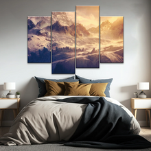 Load image into Gallery viewer, Snow Mountains Under The Golden Sunshine Wall Art Painting