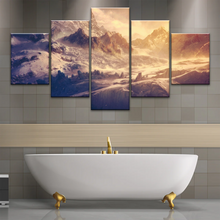 Load image into Gallery viewer, Snow Mountains Under The Golden Sunshine Wall Art Painting