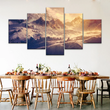 Load image into Gallery viewer, Snow Mountains Under The Golden Sunshine Wall Art Painting