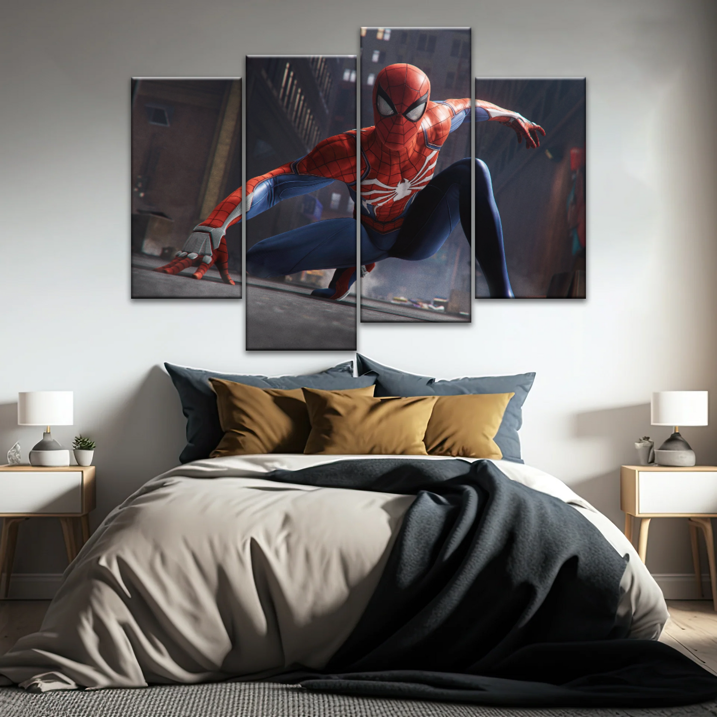 2018 Game Marvel Spider Man Printed Art On Canvas