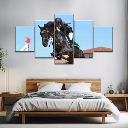 5 Piece Personalised Canvas Art With Your Own Photos Canvas Wall Art Custom Canvas Prints
