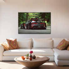 Load image into Gallery viewer, Sports Car Mazda Tuning Black Cars Print On Canvas