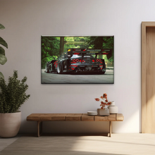 Load image into Gallery viewer, Sports Car Mazda Tuning Black Cars Print On Canvas