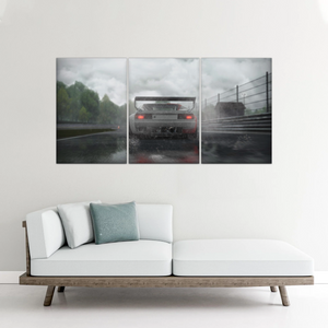 Gray Sports Car Canvas Art Prints