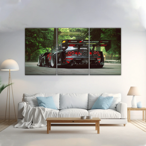 Sports Car Mazda Tuning Black Cars Print On Canvas