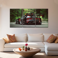Load image into Gallery viewer, Sports Car Mazda Tuning Black Cars Print On Canvas