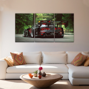 Sports Car Mazda Tuning Black Cars Print On Canvas