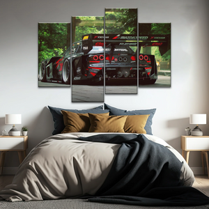 Sports Car Mazda Tuning Black Cars Print On Canvas